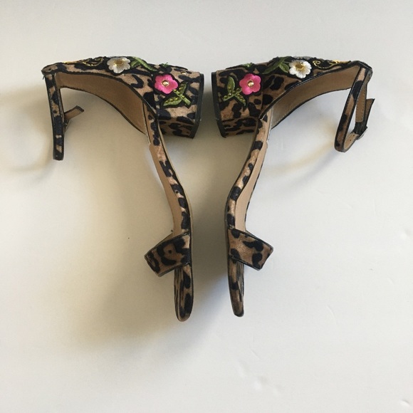 Steve Madden Inca Embellished Leopard Block Heel - Picture 6 of 6